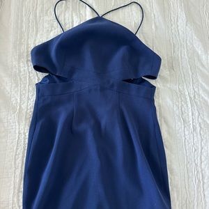Blue mini dress